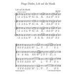 Lob auf die Musik fur vier- to sechsstimmigen Chor -funf Satze- (aus "Neues Chorliederbuch" op. 16 (