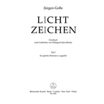 Lichtzeichen -Chorbuch nach Gedichten von Hildgard Jahn-Reinke, Tei 1. 15 Satze fur Frauen- oder M/a