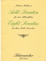 acht Sonaten fur 3 Altblockflote op. 1/3-10