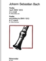 Partita for Solo Treble Recorder C minor (original key A minor) BWV 1013 (after the Partita fur Flau