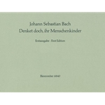Denket doch, ihr Menschenkinder -vierstimmiges geistliches Lied, Erstausgabe- (Lied mit unterlegtem