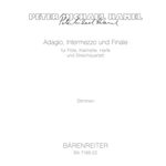 Adagio, Intermezzo and Finale for Flute, Clarinet, Harp and String Quartet (1985/1988)