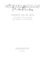 Überblickt man die Jahre. fur Tenor und Klavier (1989) -funf Lieder nach Gedichten von Gottfried Ben