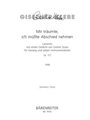 Mir traumte, ich musste Abschied nehmen op. 127 (1998) -Lamento mit einem Gedicht von Gunter Grass f