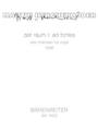zeit raum I: ad fontes (1996) -drei Melodien fur Orgel-