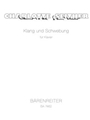 Klang und Schwebung fur Klavier (1996)