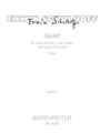 Sextett two violons, two violas und two violoncelli (1924)