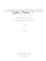 a twilight's song fur Sopran und sieben Instrumente (1997)
