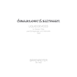 Liquid Devices for Soprano, Flute, Two Percussionists and Violoncello (1993)