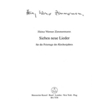 sieben neue Lieder fur die Feiertage des Kirchenjahres