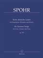 Six German Songs for voice, clarinet and Piano op. 103