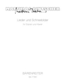 Lieder und Schneebilder for Solo soprano and Piano (2000/2001)