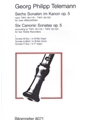 6 Sonaten im Kanon op. 5 TWV 40:118-123 (Heft 1)