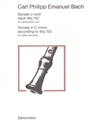 Sonate fur Altblockflote solo c-Moll Wq 132 -Original: Solosonate fur Flauto traverso-