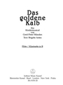 Das goldene Kalb -Ein Kindermusical-