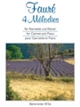 4 Melodies For Clarinet & Piano