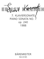 Siebte Klaviersonate op. 240 (1988)