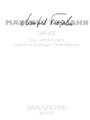 Danse pour clarinette et Piano (1997/2000) -pastiche en hommage à Olivier Messiaen-