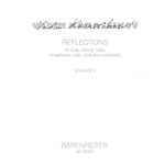 reflections for flute, clarinet, harp, vibraphone, violin, viola, cello (1995)