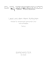 Lasst uns dem Herrn frohlocken -Motet for four-part choir and double bass-