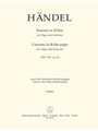 Concerto for Organ and Orchestra B-flat major op. 4/6 HWV 294