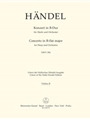 Concerto for Harp and Orchestra B-flat major op. 4/6 HWV 294