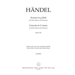 Concerto for Flute (Oboe) and Orchestra G minor HWV 287 -Urtext based on newly found source-