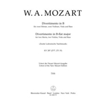 Divertimento for two Horns, two Violins, Viola and Bass in B-flat major K. 287 (271b, 271 H) "Zweite Lodronische Nachtmusik"