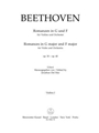 Romances in F major and G major for Violin and Orchestra op. 50, 40