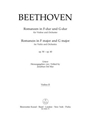 Romances in F major and G major for Violin and Orchestra op. 50, 40