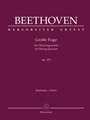 Grose Fuge for String Quartet op. 133