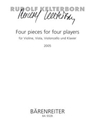 vier pieces for vier players fur Violine, Viola, Violoncello und Klavier (2005)