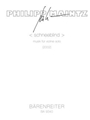 < schneeblind > (2003) -musik fur violine solo-