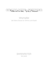 Minzmeissel (2006) -three small pieces for voice and piano-
