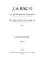 How bright and fair the morning star BWV 1 -Cantata for the Feast of Annunciation Day-