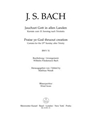 Praise ye God thruout creation BWV 51 -Cantata for the 15th Sunday after Trinity-