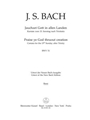 Praise ye God thruout creation BWV 51 -Cantata for the 15th Sunday after Trinity-