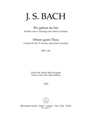 Wo gehest du hin? BWV 166 -Cantata for the 4th Sunday after Easter-