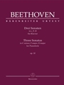 Three Sonatas for Pianoforte C minor, F major, D major op. 10