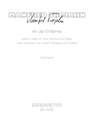 An die Entfernte (2007/2014) -Seven lieder for high voice and piano after poems by Johann Wolfgang v