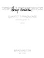 Quartet Fragments (String Quartet 7) (2013)