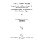 organ plus brass, Band IV: Cathedral Sounds (Arrangements for brass choir and organ)