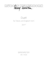 Duett fur Oboe und Englisch Horn (2017)