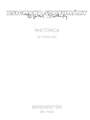 RHETORICA for Violin solo (2010)
