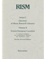 Internationales Quellenlexikon der Musik (RISM), Serie C. Directory of Music Research Libraries. sec