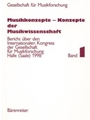 Musikkonzepte - Konzepte der Musikwissenschaft -Bericht uber den Internationalen KongreS der Gesells