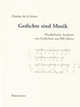 Gedichte sind Musik -Musikalische Analysen von Gedichten aus 800 Jahren-