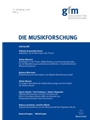 Die Musikforschung, Heft 4/2018