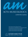 Acta Musicologica, Volume 2/2016