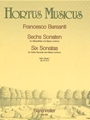 sechs Sonaten fur Blockflote und Basso continuo, Heft 1 -Sonaten op.1 Nr.1 d-moll, 3 g-moll und 5 F-
